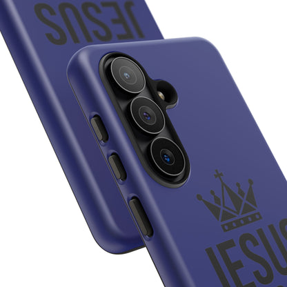 Jesus Is King Phone Case – Christian Faith Religious Protective Cover