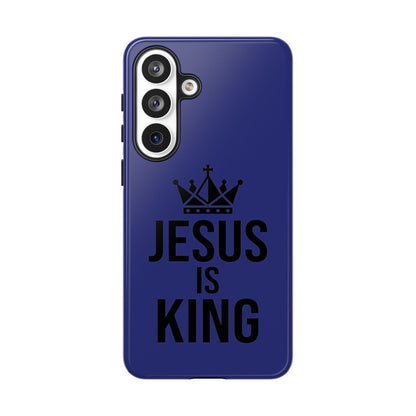 Jesus Is King Phone Case – Christian Faith Religious Protective Cover