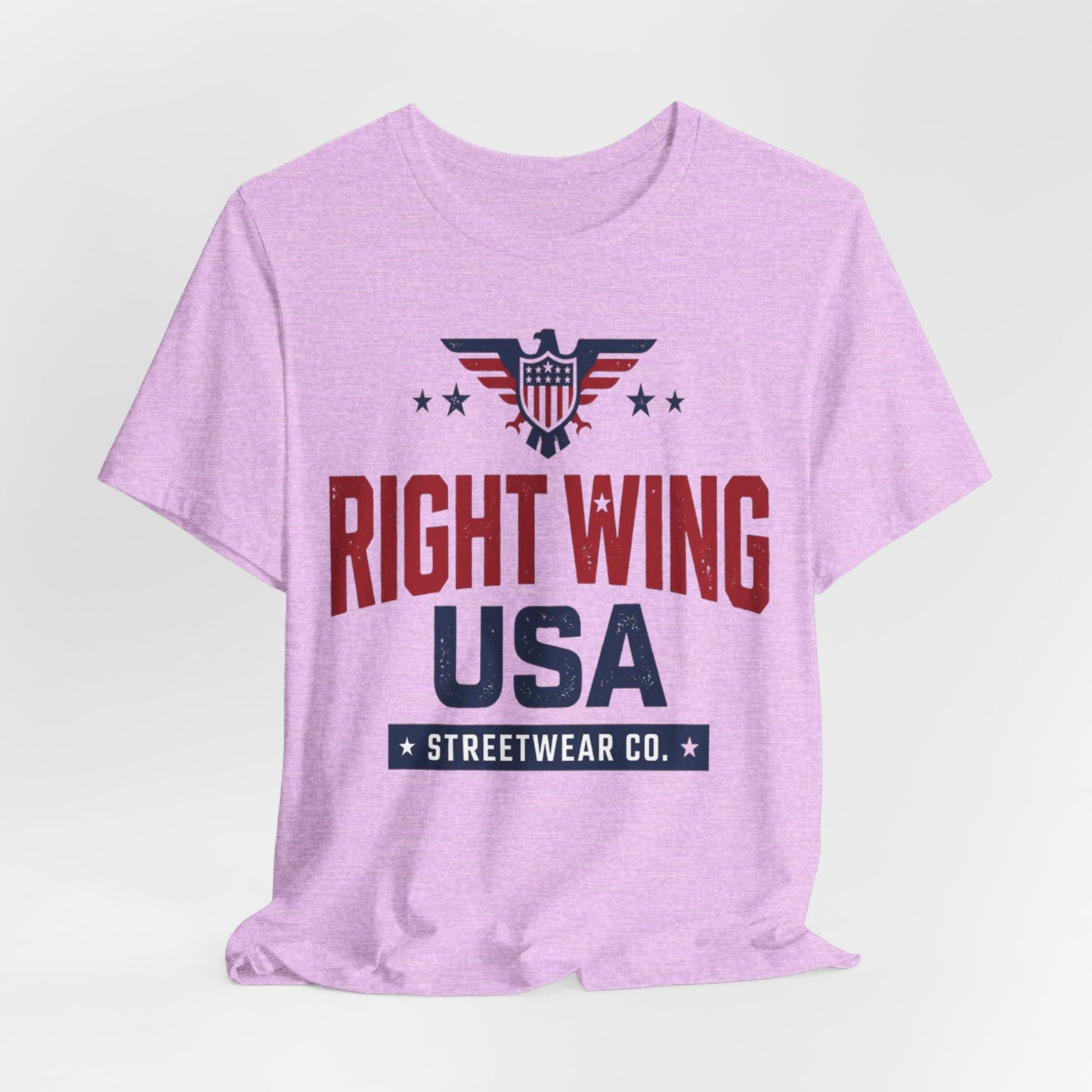 Patriotic Eagle Graphic T-Shirt – Short Sleeve Streetwear