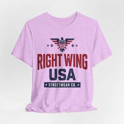 Patriotic Eagle Graphic T-Shirt – Short Sleeve Streetwear
