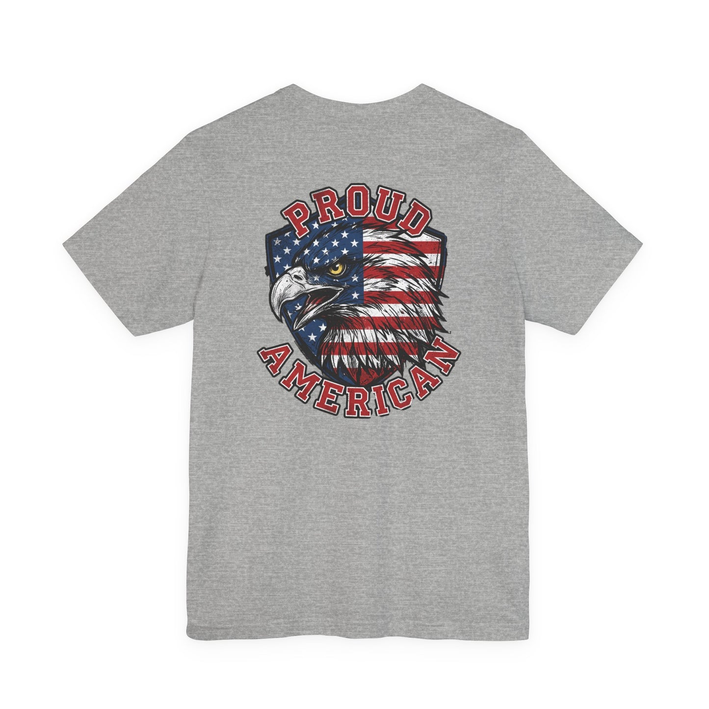 Proud American Tee — Right Wing USA Eagle Flag Patriotic T-Shirt