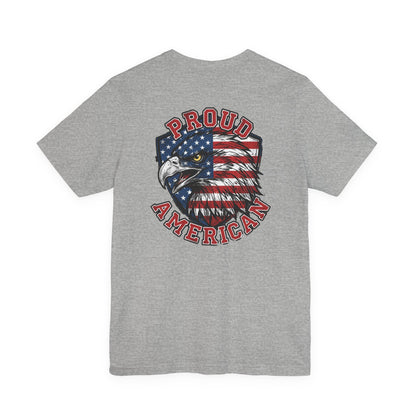 Proud American Tee — Right Wing USA Eagle Flag Patriotic T-Shirt