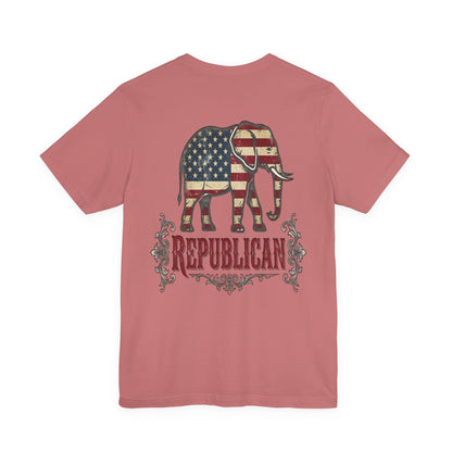 Republican Elephant Tee — Patriotic American T‑Shirt