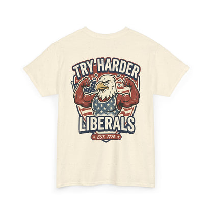 Patriotic Eagle Unisex Cotton Graphic T-Shirt