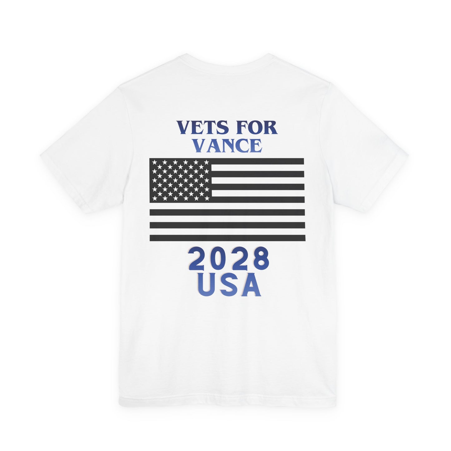American Made Tee - Vets for Vance 2028 USA Flag T-Shirt