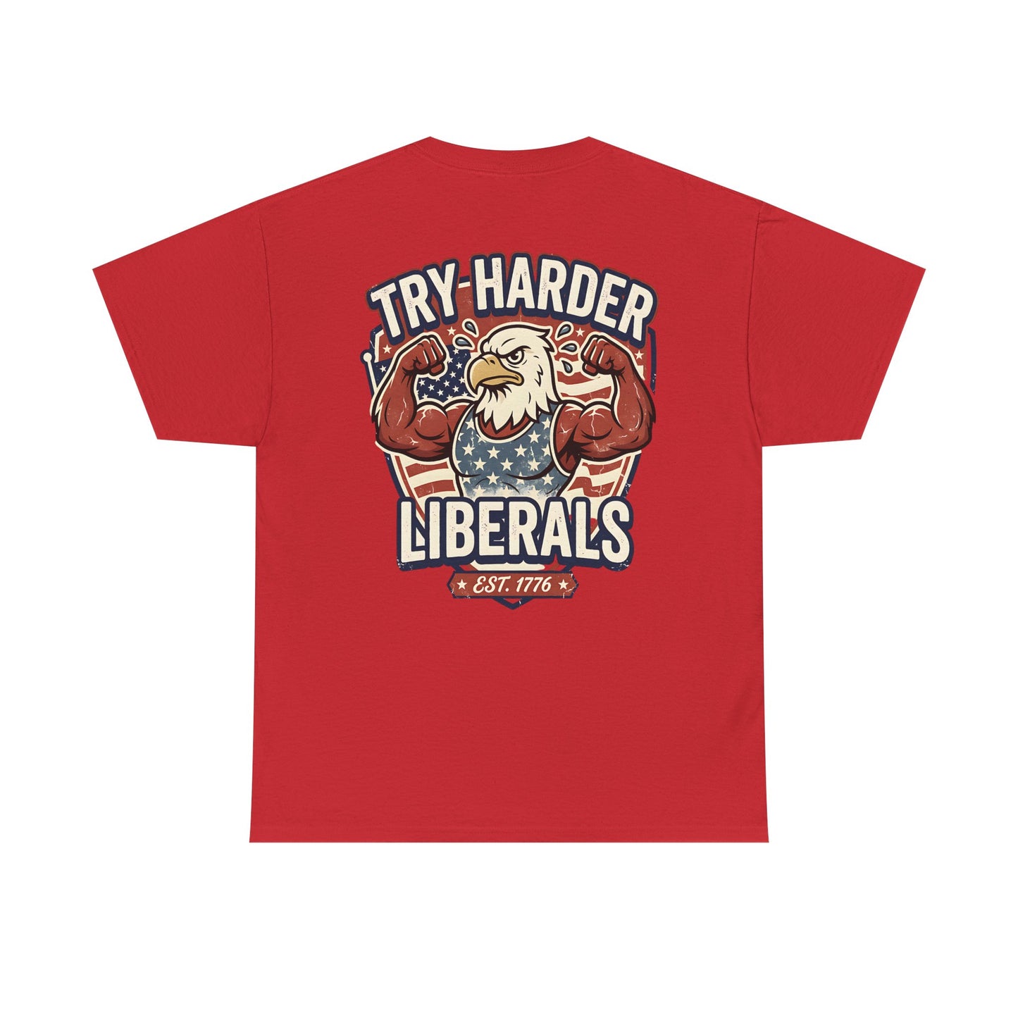 Patriotic Eagle Unisex Cotton Graphic T-Shirt