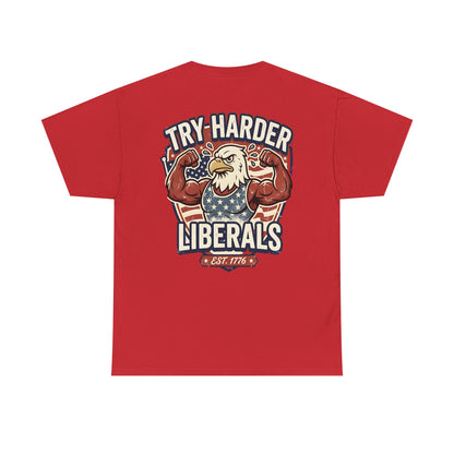 Patriotic Eagle Unisex Cotton Graphic T-Shirt