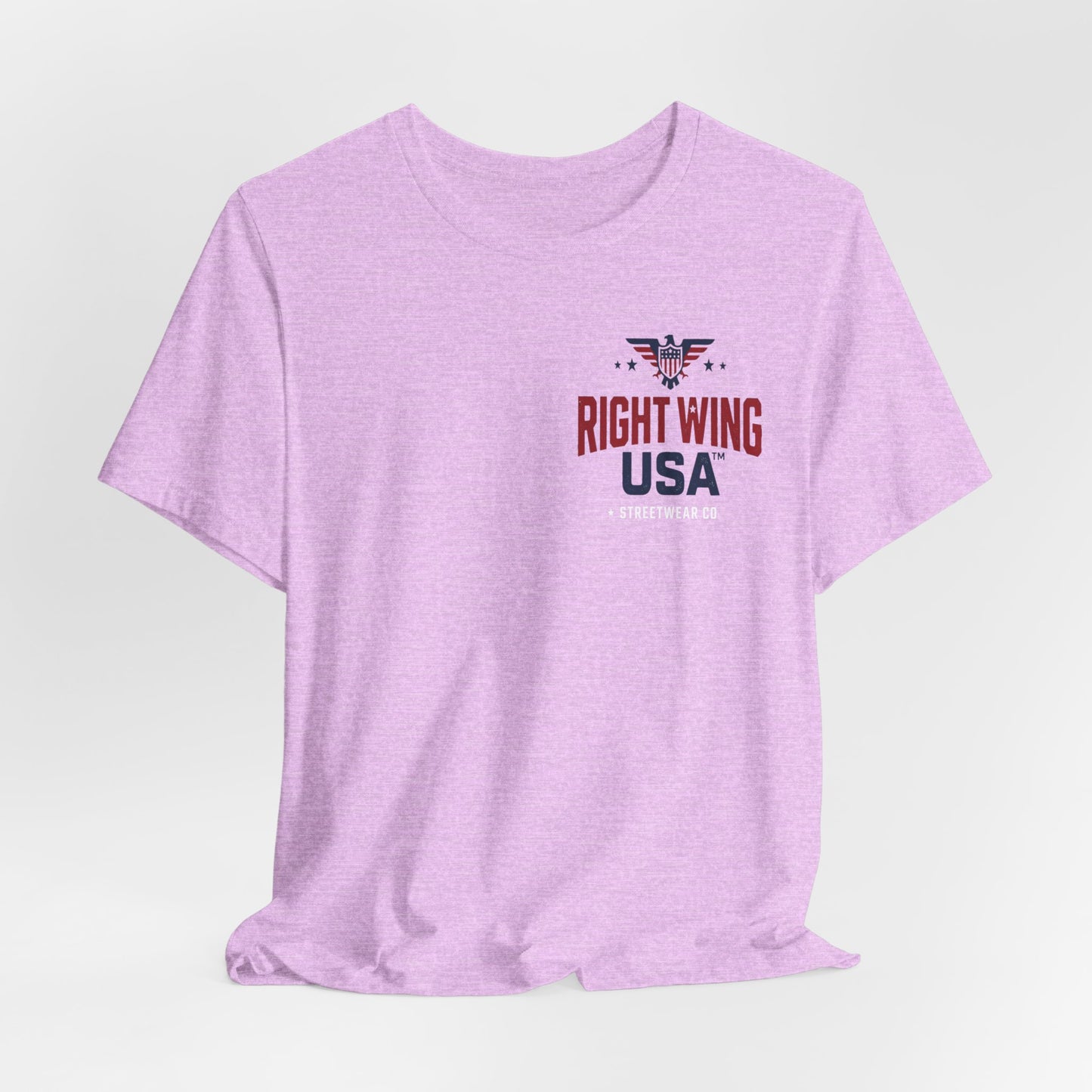 Proud American Tee — Right Wing USA Eagle Flag Patriotic T-Shirt