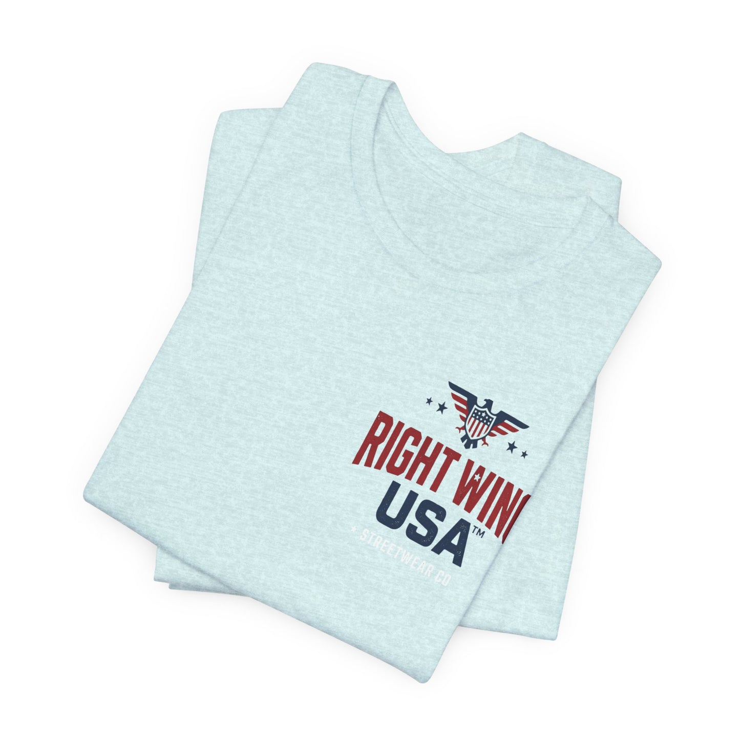 Proud American Tee — Right Wing USA Eagle Flag Patriotic T-Shirt