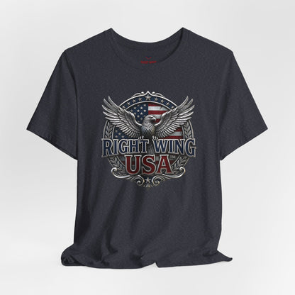 Right Wing USA Eagle T-Shirt — Patriotic Political Graphic Tee