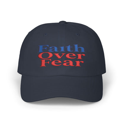 Faith Over Fear Dad Cap – Inspirational Christian Baseball Hat