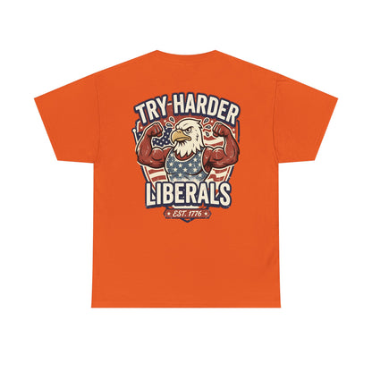 Patriotic Eagle Unisex Cotton Graphic T-Shirt