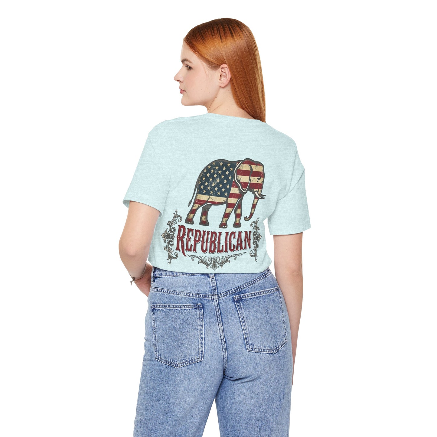 Republican Elephant Tee — Patriotic American T‑Shirt