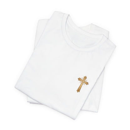 Christian Cross Tee — He > I Faith Graphic T-Shirt