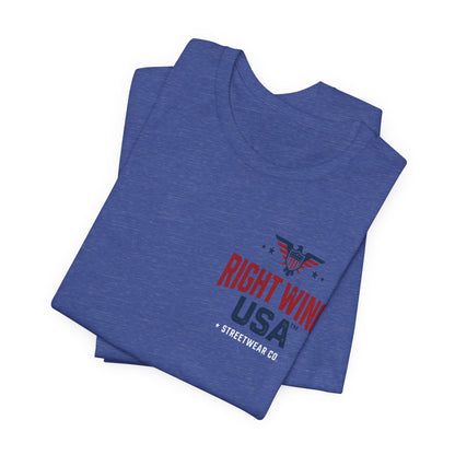 Proud American Tee — Right Wing USA Eagle Flag Patriotic T-Shirt