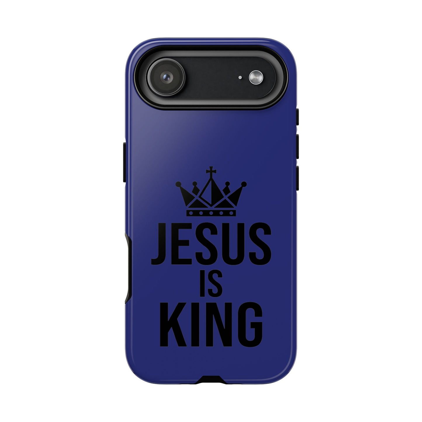 Jesus Is King Phone Case – Christian Faith Religious Protective Cover