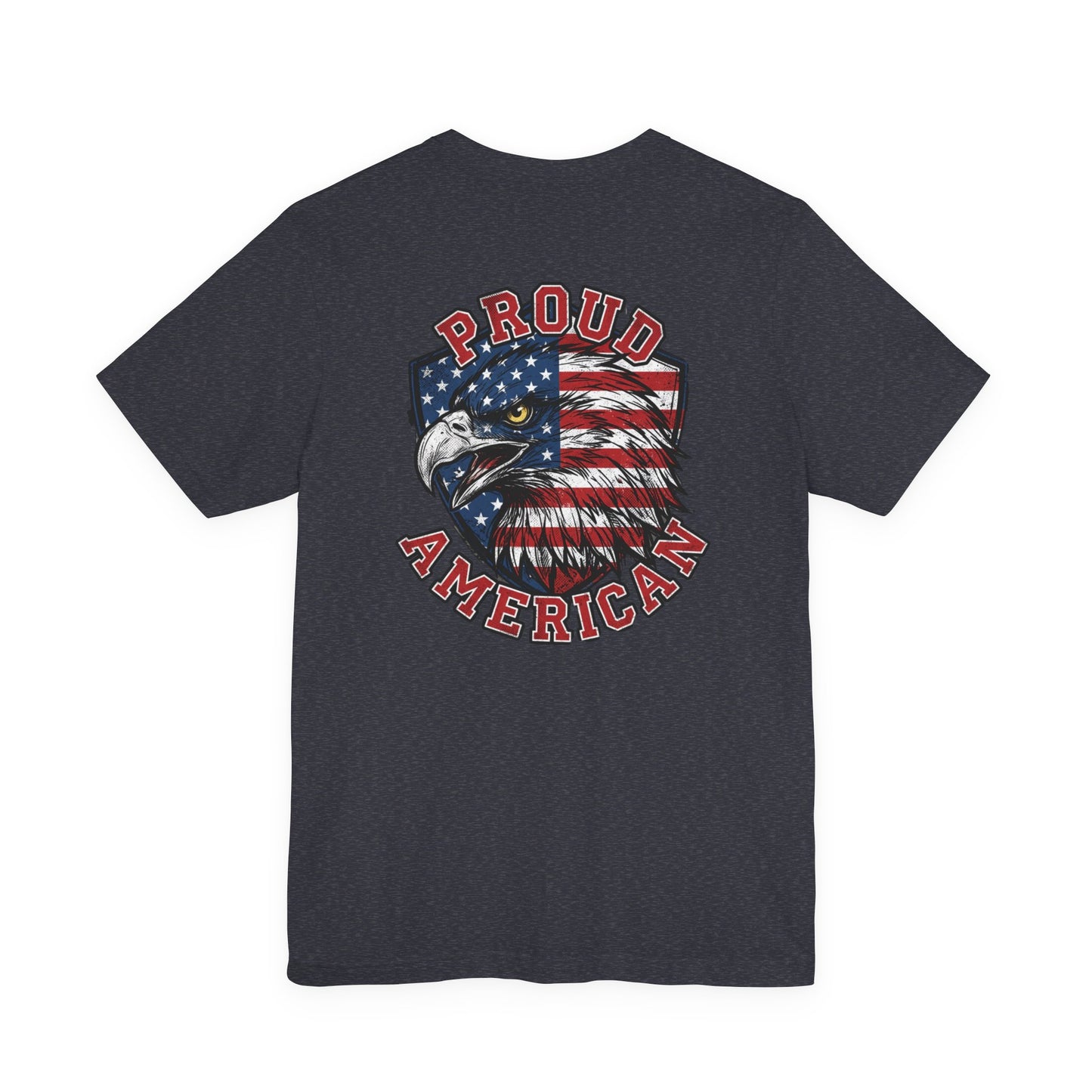 Proud American Tee — Right Wing USA Eagle Flag Patriotic T-Shirt