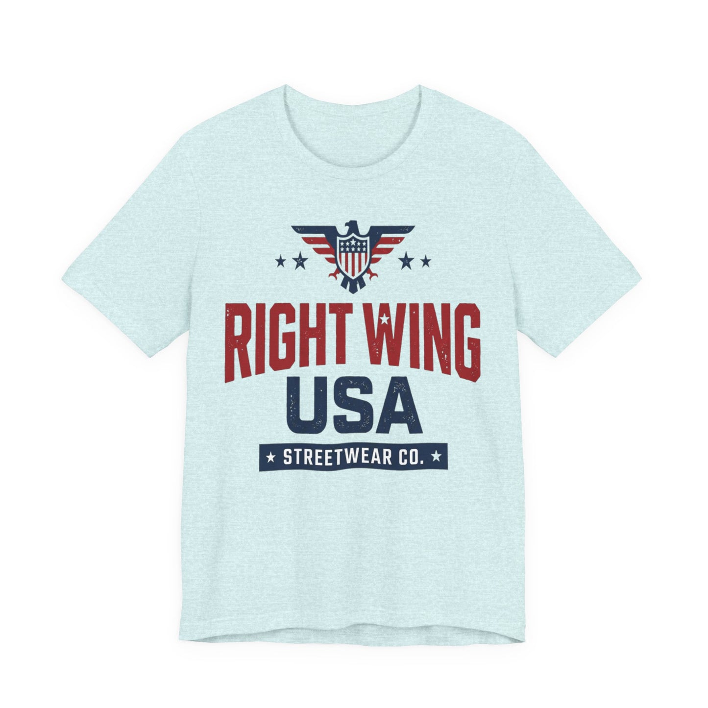 Patriotic Eagle Graphic T-Shirt – Short Sleeve Streetwear