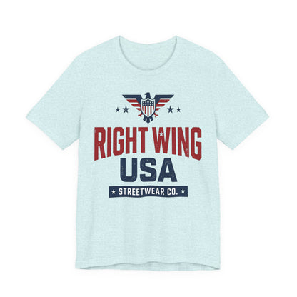 Patriotic Eagle Graphic T-Shirt – Short Sleeve Streetwear