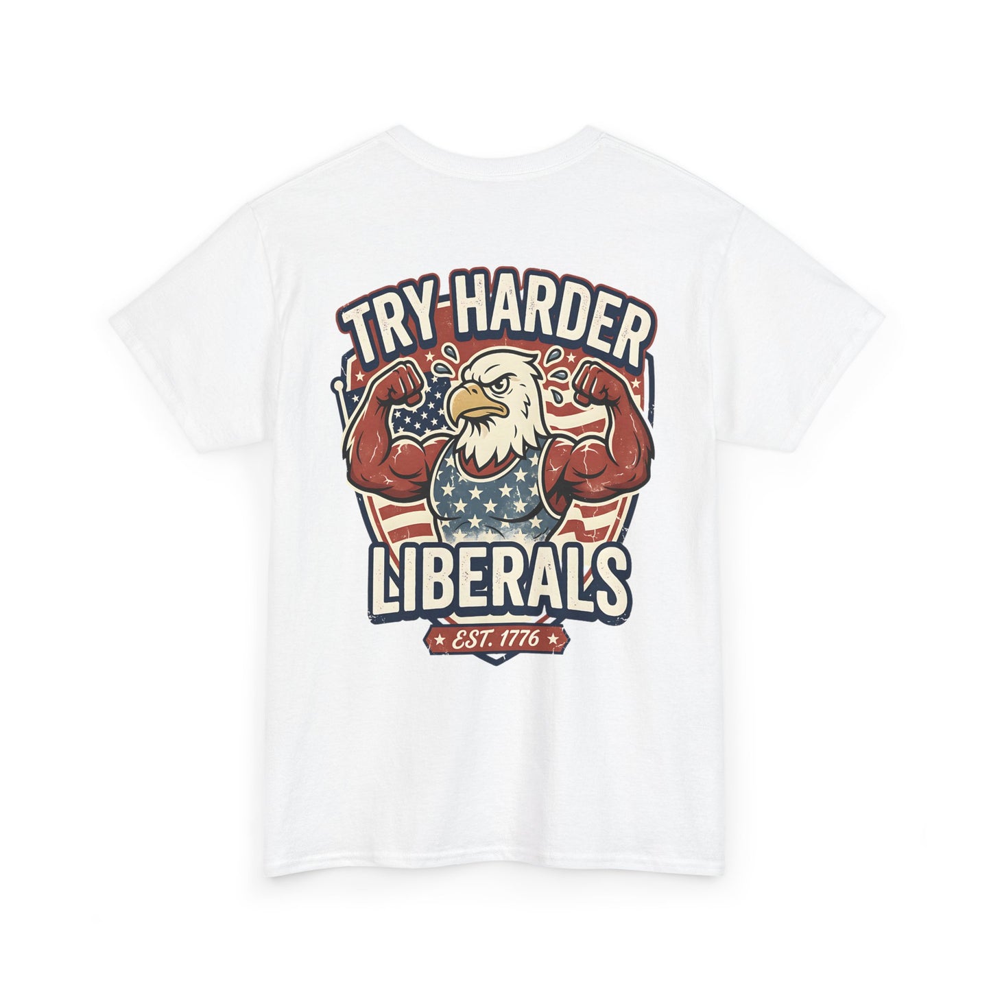 Patriotic Eagle Unisex Cotton Graphic T-Shirt