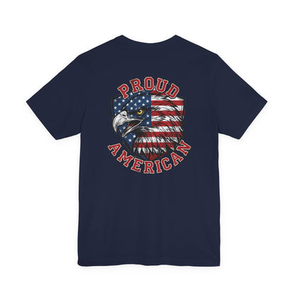 Proud American Tee — Right Wing USA Eagle Flag Patriotic T-Shirt