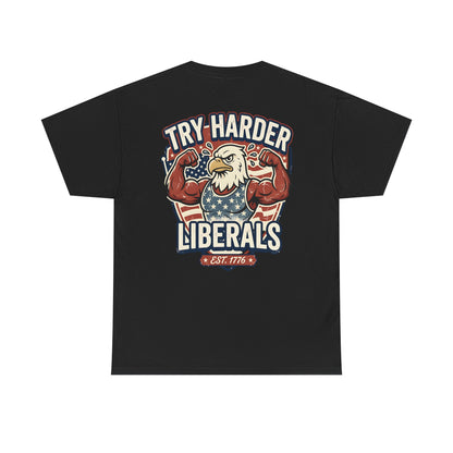 Patriotic Eagle Unisex Cotton Graphic T-Shirt