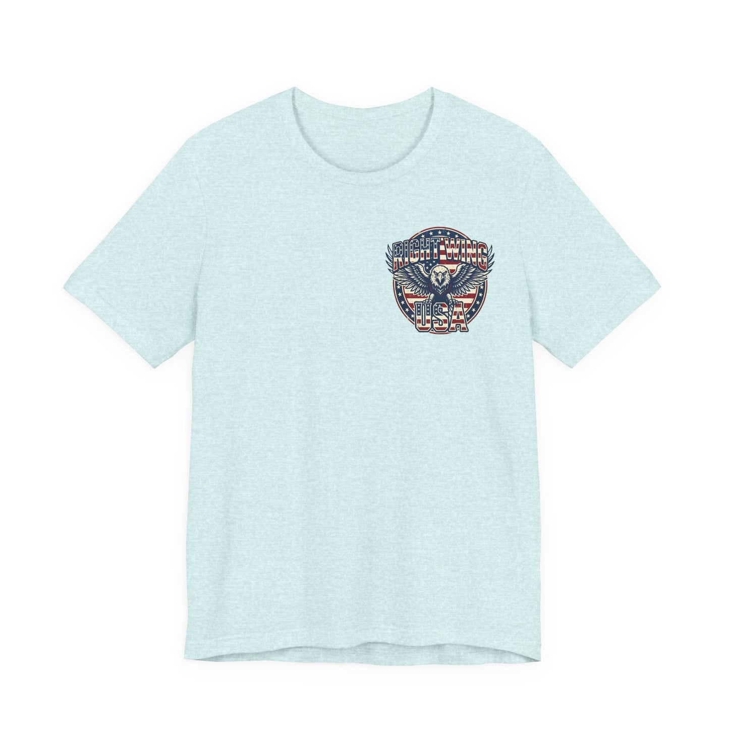 Professional Button Pusher Tee — Patriotic Eagle & Donkey Political Graphic Shirt