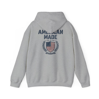 1776 American Made Hoodie — Patriotic USA Flag Sweatshirt