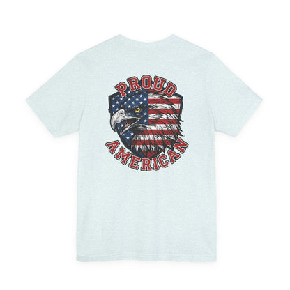 Proud American Tee — Right Wing USA Eagle Flag Patriotic T-Shirt
