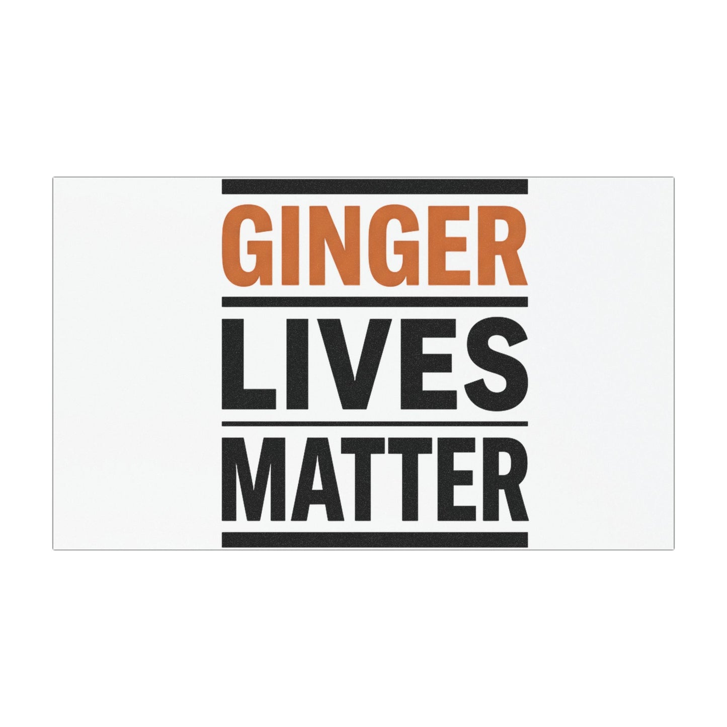 Car Magnet — "Ginger Lives Matter" Red Statement Magnet
