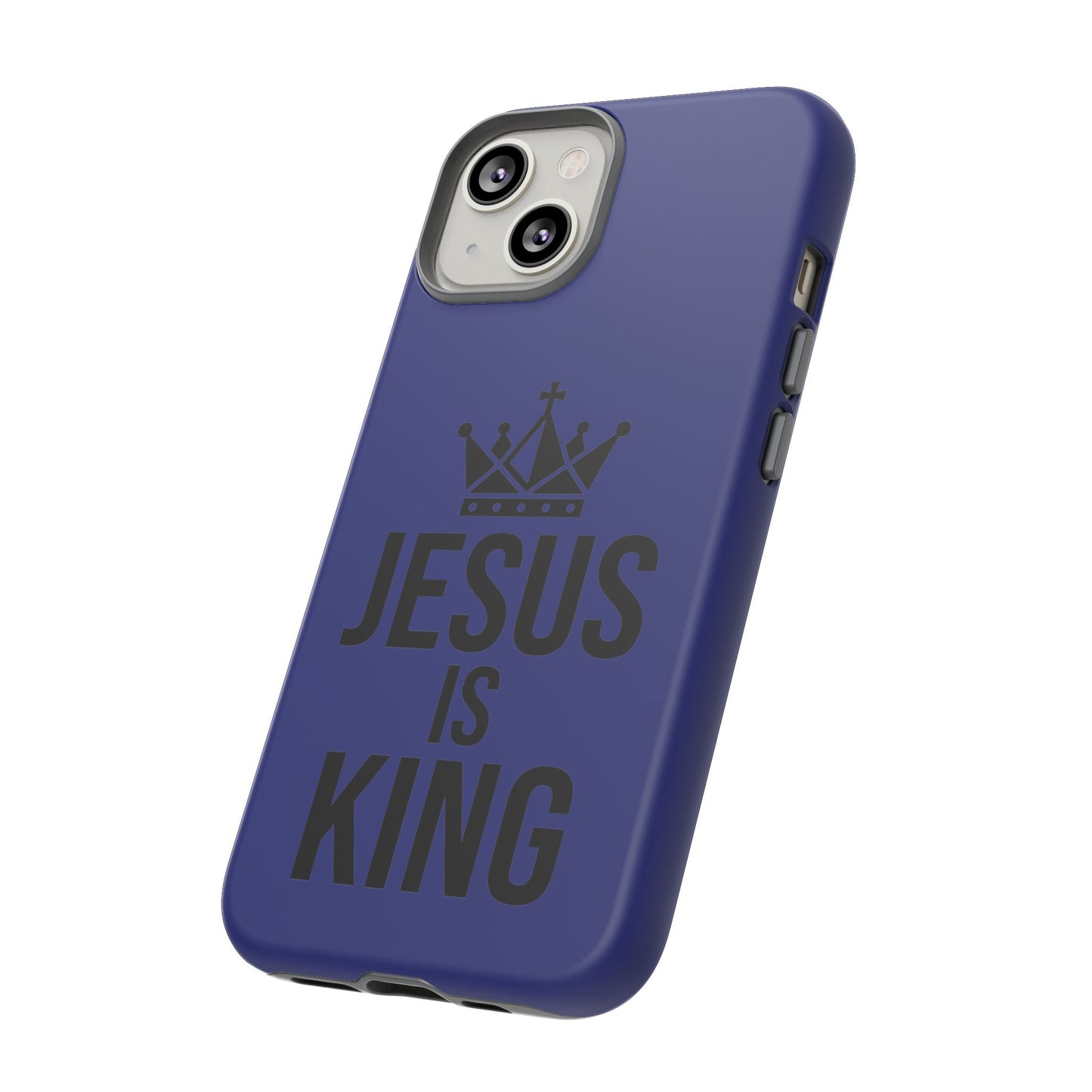 Jesus Is King Phone Case – Christian Faith Religious Protective Cover