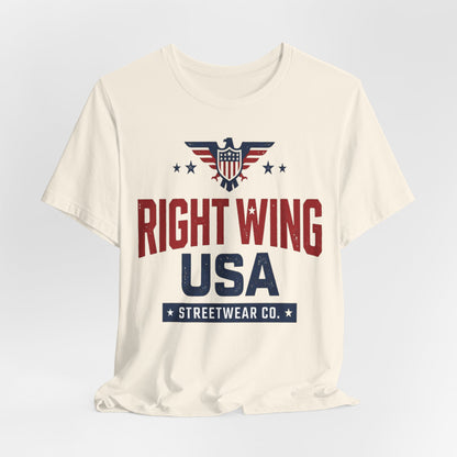 Patriotic Eagle Graphic T-Shirt – Short Sleeve Streetwear