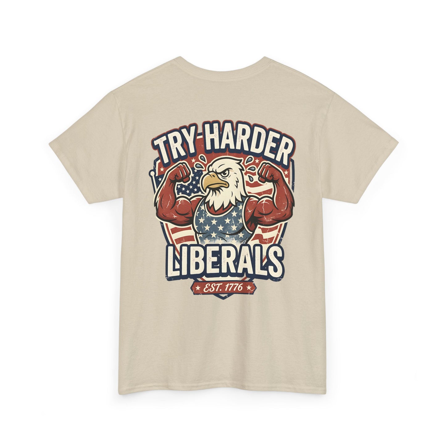 Patriotic Eagle Unisex Cotton Graphic T-Shirt