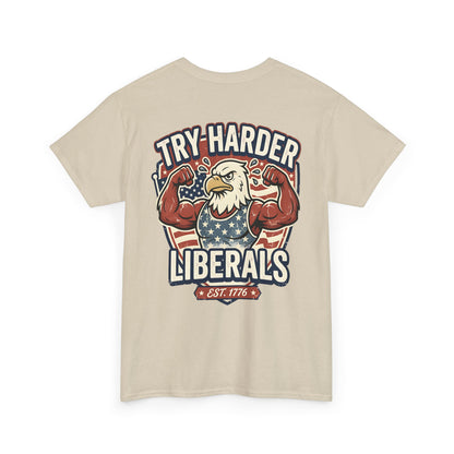 Patriotic Eagle Unisex Cotton Graphic T-Shirt