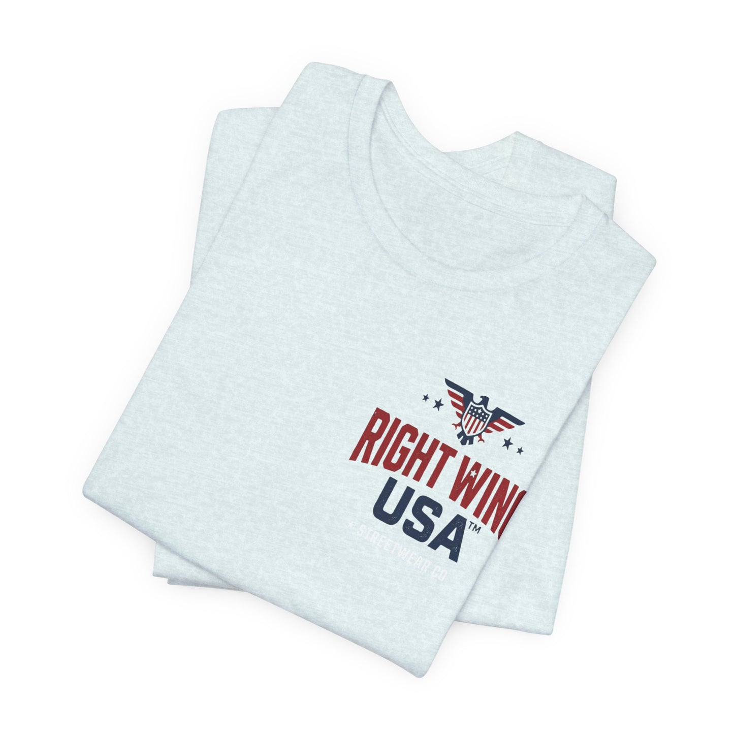 Proud American Tee — Right Wing USA Eagle Flag Patriotic T-Shirt