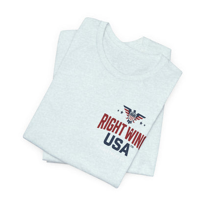 Proud American Tee — Right Wing USA Eagle Flag Patriotic T-Shirt