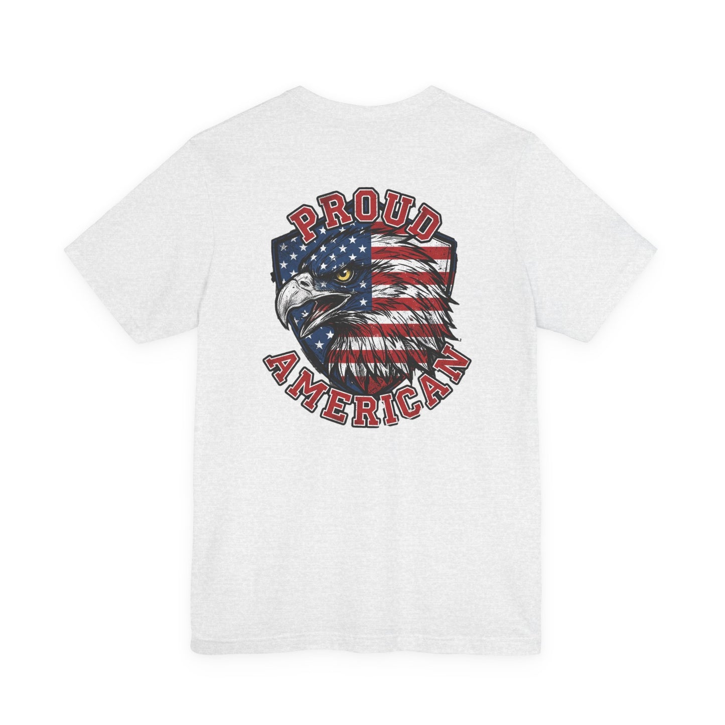 Proud American Tee — Right Wing USA Eagle Flag Patriotic T-Shirt