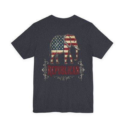 Republican Elephant Tee — Patriotic American T‑Shirt