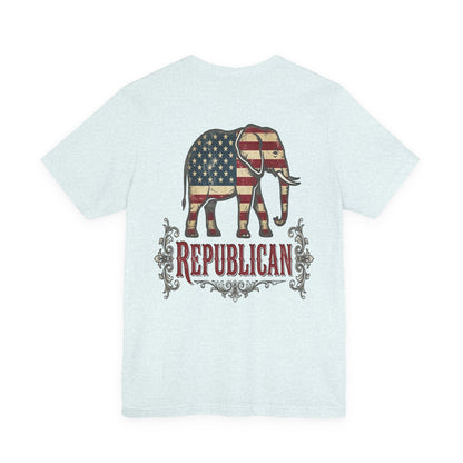 Republican Elephant Tee — Patriotic American T‑Shirt
