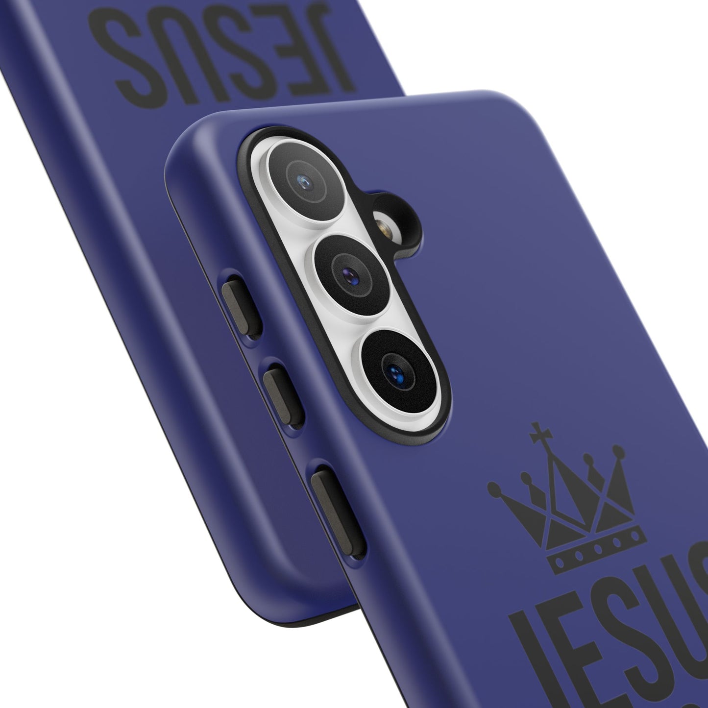 Jesus Is King Phone Case – Christian Faith Religious Protective Cover