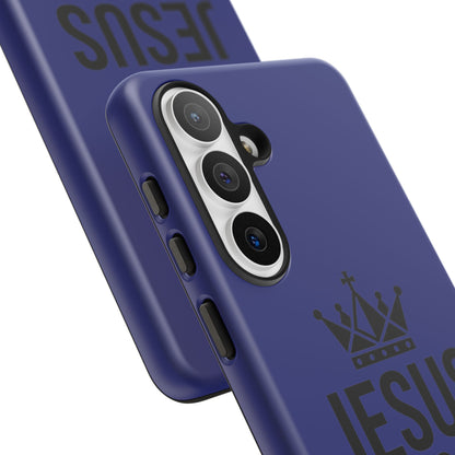 Jesus Is King Phone Case – Christian Faith Religious Protective Cover
