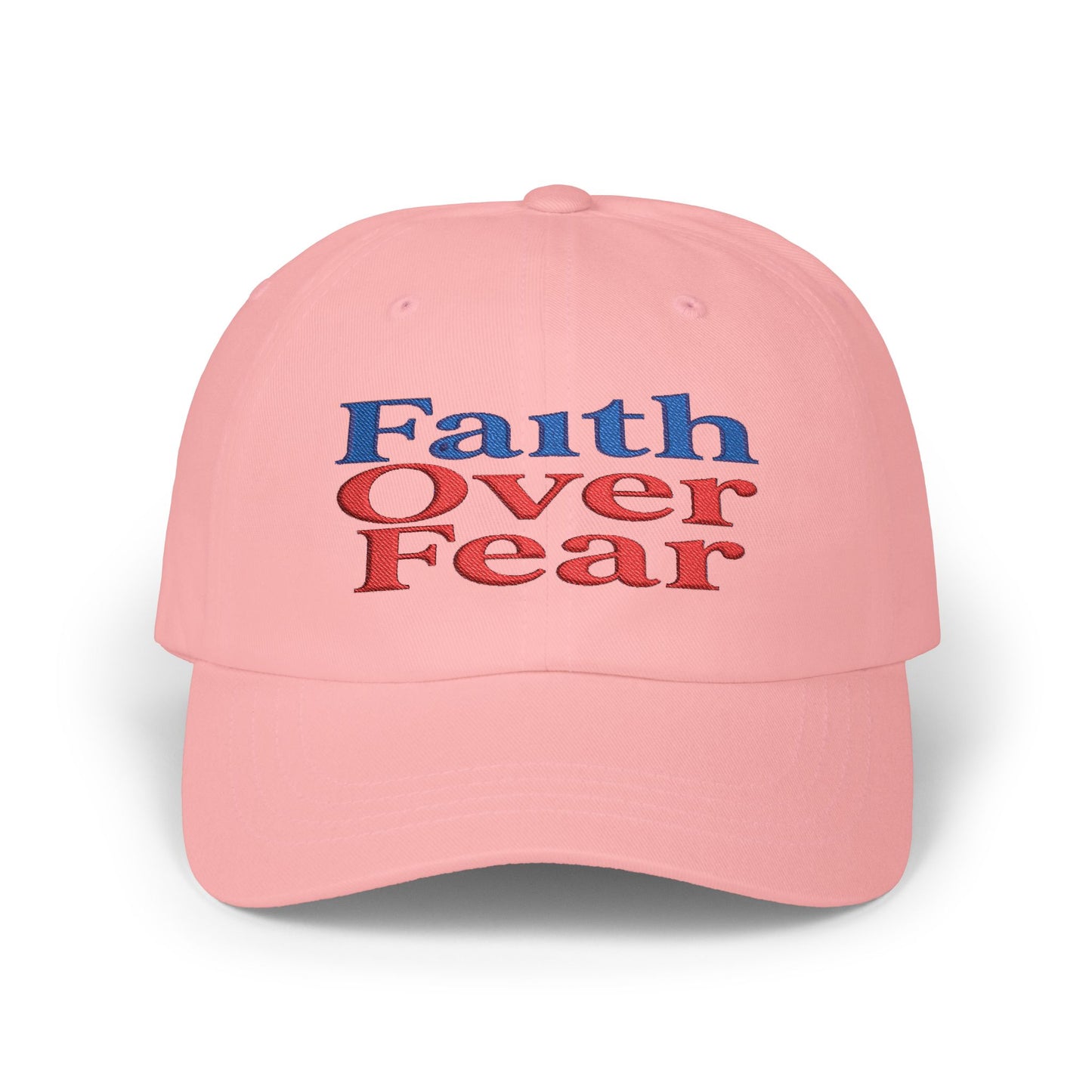 Faith Over Fear Dad Cap – Inspirational Christian Baseball Hat