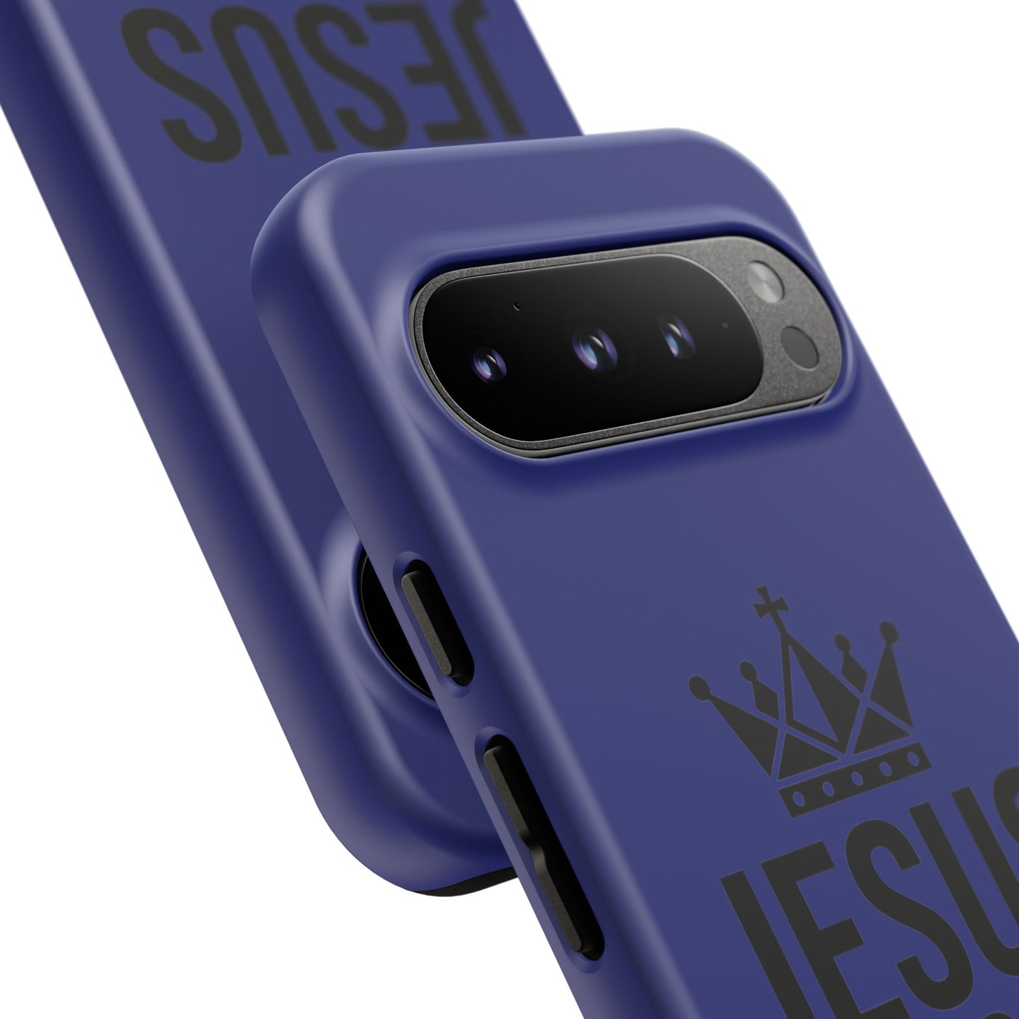 Jesus Is King Phone Case – Christian Faith Religious Protective Cover