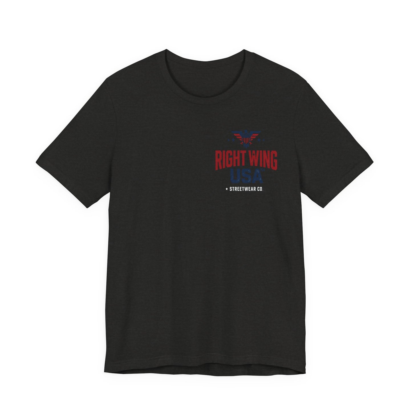 Proud American Tee — Right Wing USA Eagle Flag Patriotic T-Shirt