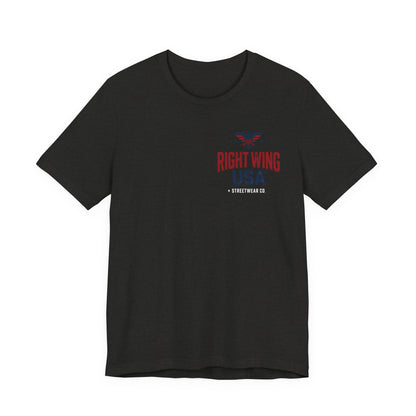 Proud American Tee — Right Wing USA Eagle Flag Patriotic T-Shirt