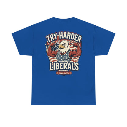 Patriotic Eagle Unisex Cotton Graphic T-Shirt