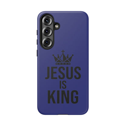 Jesus Is King Phone Case – Christian Faith Religious Protective Cover