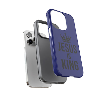 Jesus Is King Phone Case – Christian Faith Religious Protective Cover