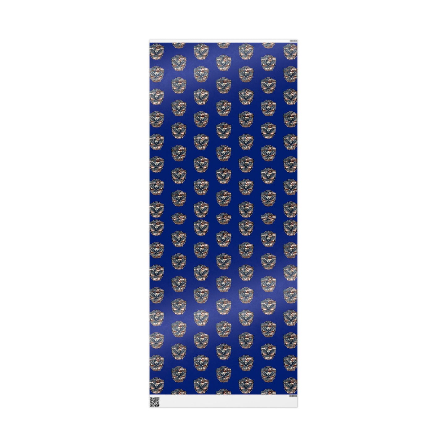 Wrapping Paper Roll — Patriotic Eagle & Flag Design on Deep Blue (Gift Wrap)