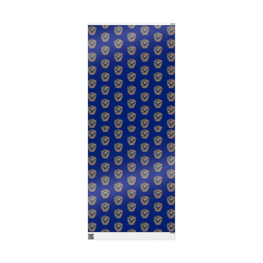 Wrapping Paper Roll — Patriotic Eagle & Flag Design on Deep Blue (Gift Wrap)